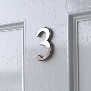 stainless door number