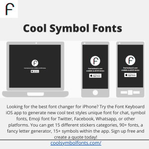 cool symbol fonts