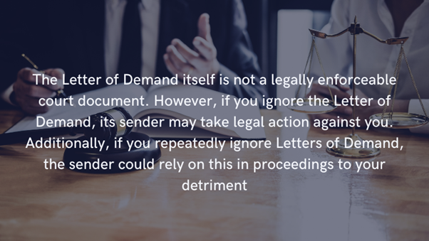 Letter of Demand